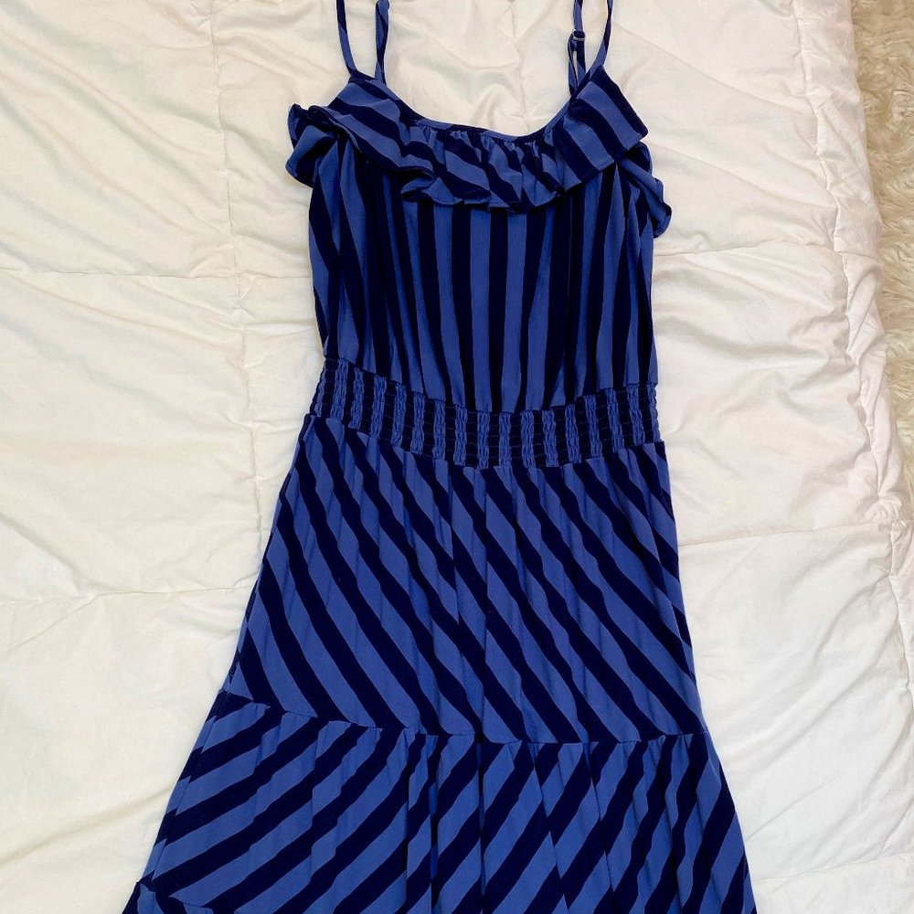 Ella Moss blue striped dress